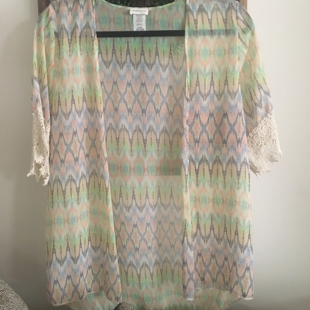 sheer kimono